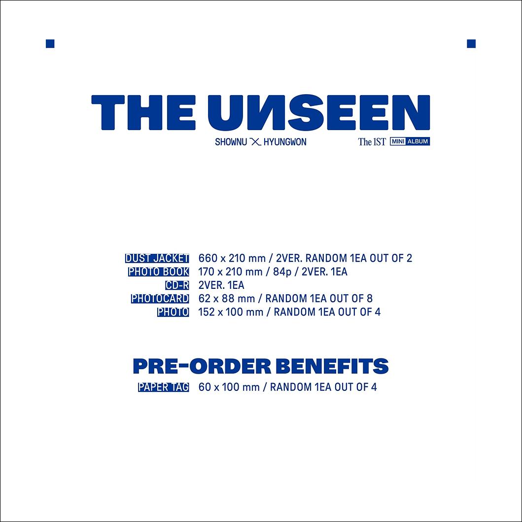 SHOWNU X HYUNGWON - THE UNSEEN (VER.1 / VER/2) Album