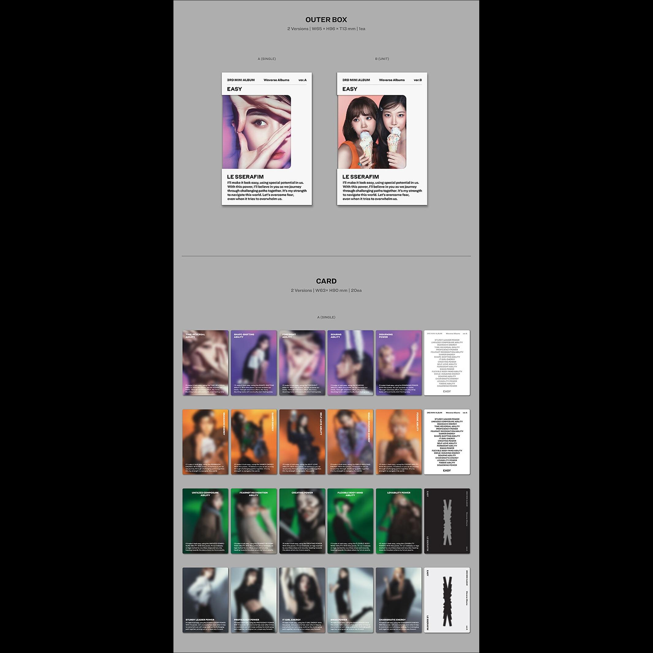 LE SSERAFIM [EASY] Weverse Albums ver.