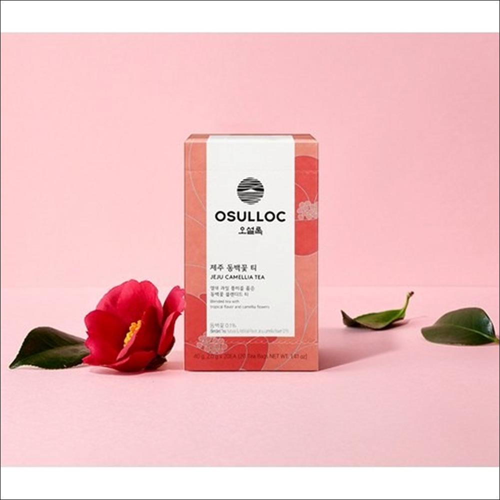 OSULLOC - JEJU CAMELLIA TEA (Blended tea with tropical flavor and camellia flowers)