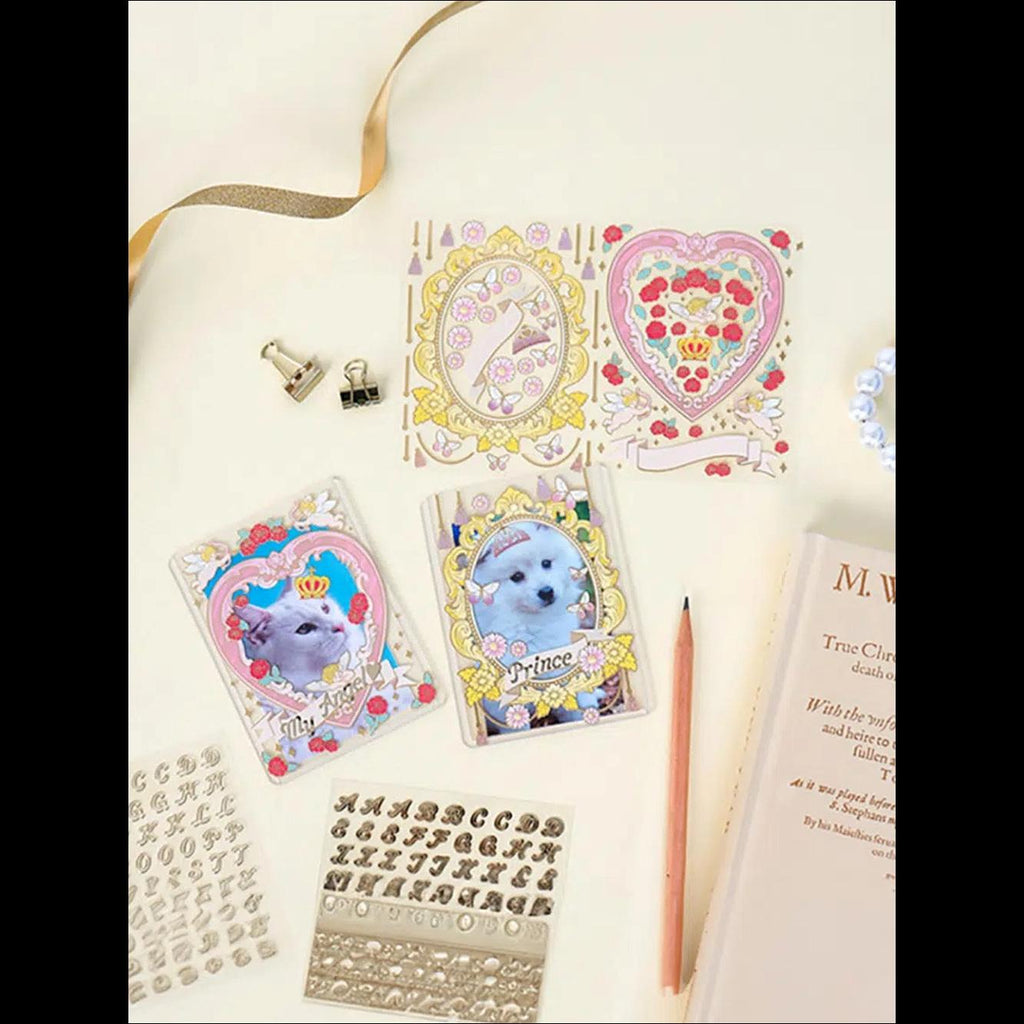 [K-Stationery] Daiso Korea High-teen Antique Gold Foil Stickers - Vintage Aesthetic Deco for Polco & Journal (Authentic)
