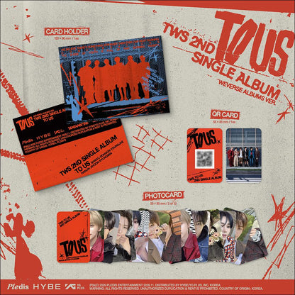 [Pre-order] TWS 2nd Single Album TO US Weverse Albums Ver KPOP Sealed + Free Gift