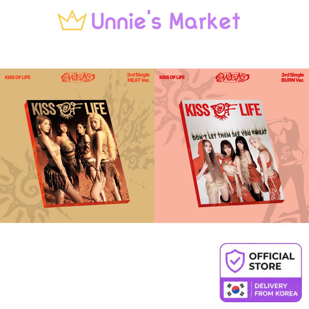 [Pre-order] KISS OF LIFE 3rd Single [SWEAT] (HEAT Ver. / BURN Ver.) + Free Gift