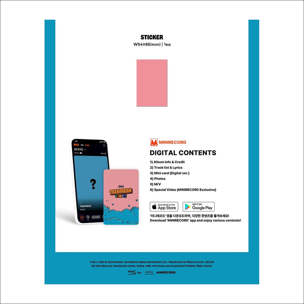 STAYC - TEENFRESH Platform Ver. / The 3rd Mini Album