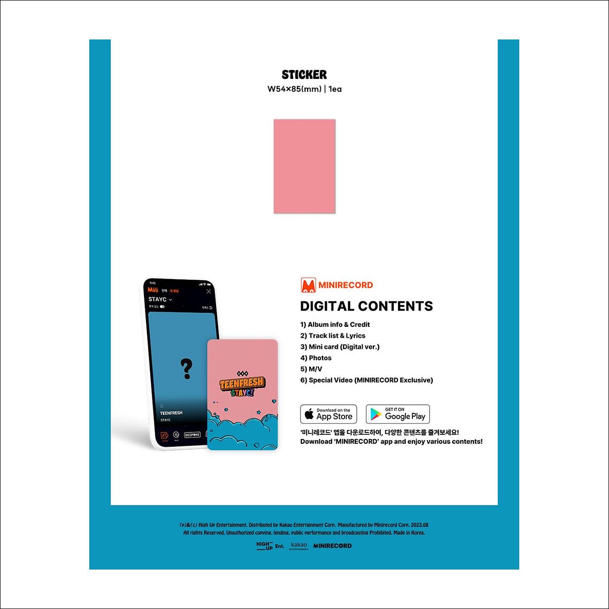 STAYC - TEENFRESH Platform Ver. / The 3rd Mini Album