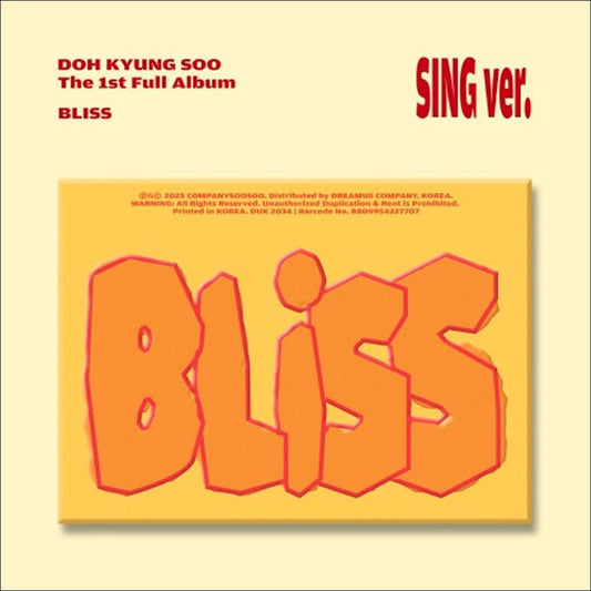 D.O. (EXO) - BLISS (Sing Ver. / Along ver.) / The 1st Full Album
