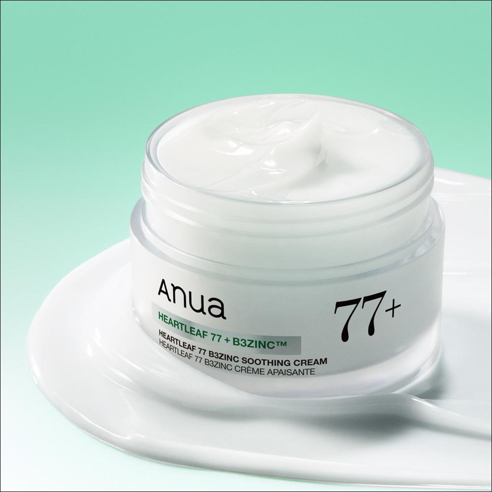 [NEW/Anua] Heartleaf 77 B3 Zinc Soothing Cream 80ml - Renewal, Niacinamide & Zinc for Sebum Control, Acne-Prone Skin Care, K-Beauty