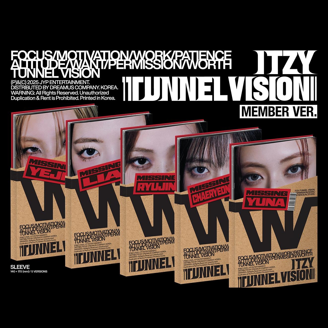 ITZY [TUNNEL VISION] Member Ver. + Free Gift