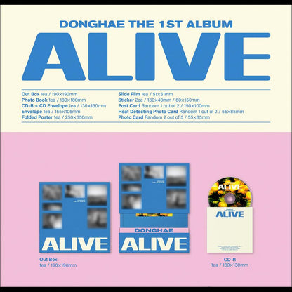 DONGHAE (SUPER JUNIOR) - ALIVE PHOTOBOOK VER. / 1st Album + Free Gift