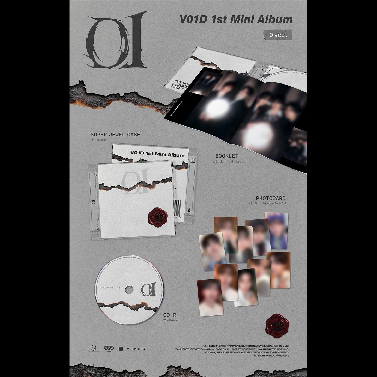 V01D - 1st Mini Album [01] (0 ver.) + Free Gift