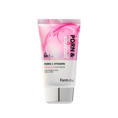[Farmstay] PDRN & Vitamin Advanced Sun Cream (50g) | High Protection SPF50+ PA++++ Radiance Sunscreen, K-Beauty