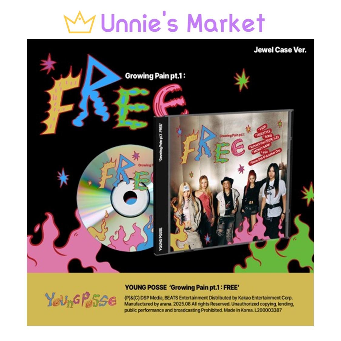YOUNG POSSE [Growing Pain pt.1 : FREE] Jewel Case Ver. / EP Album