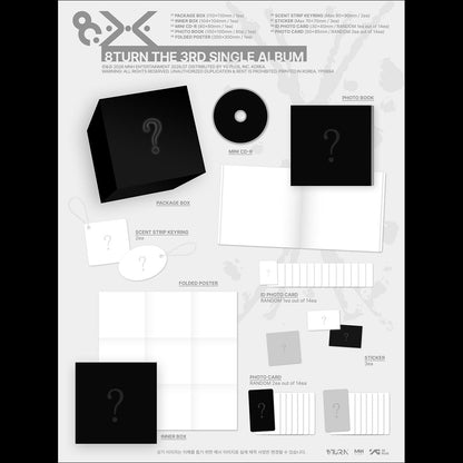 [Pre-order] 8TURN [8.X] The 3rd Single Album + Free Gift