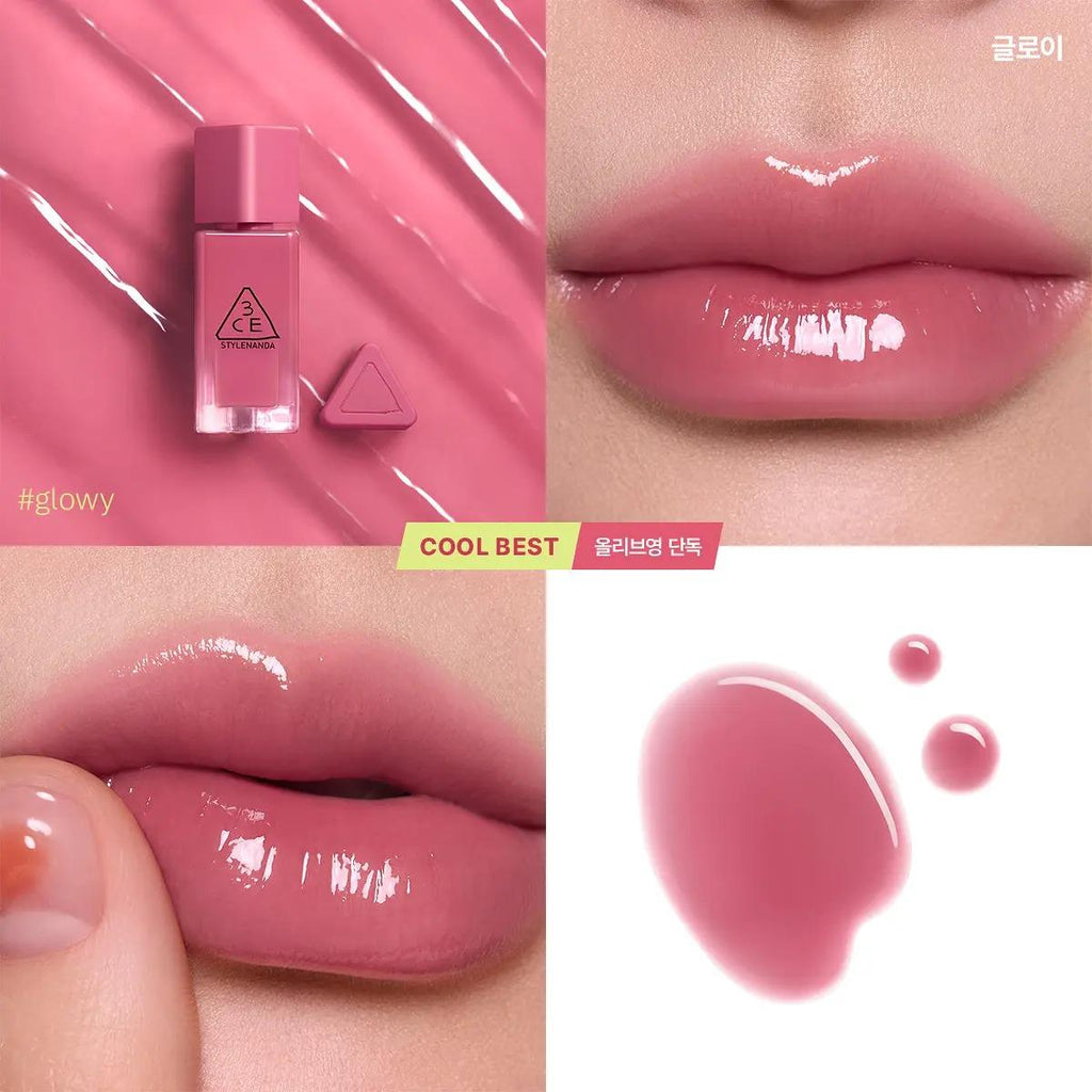 [3CE] Gummy Oil Tint - High-Gloss Hydrating Lip Tint with Jelly-like Texture, 4g (11 Shades) | Olive's K-beauty