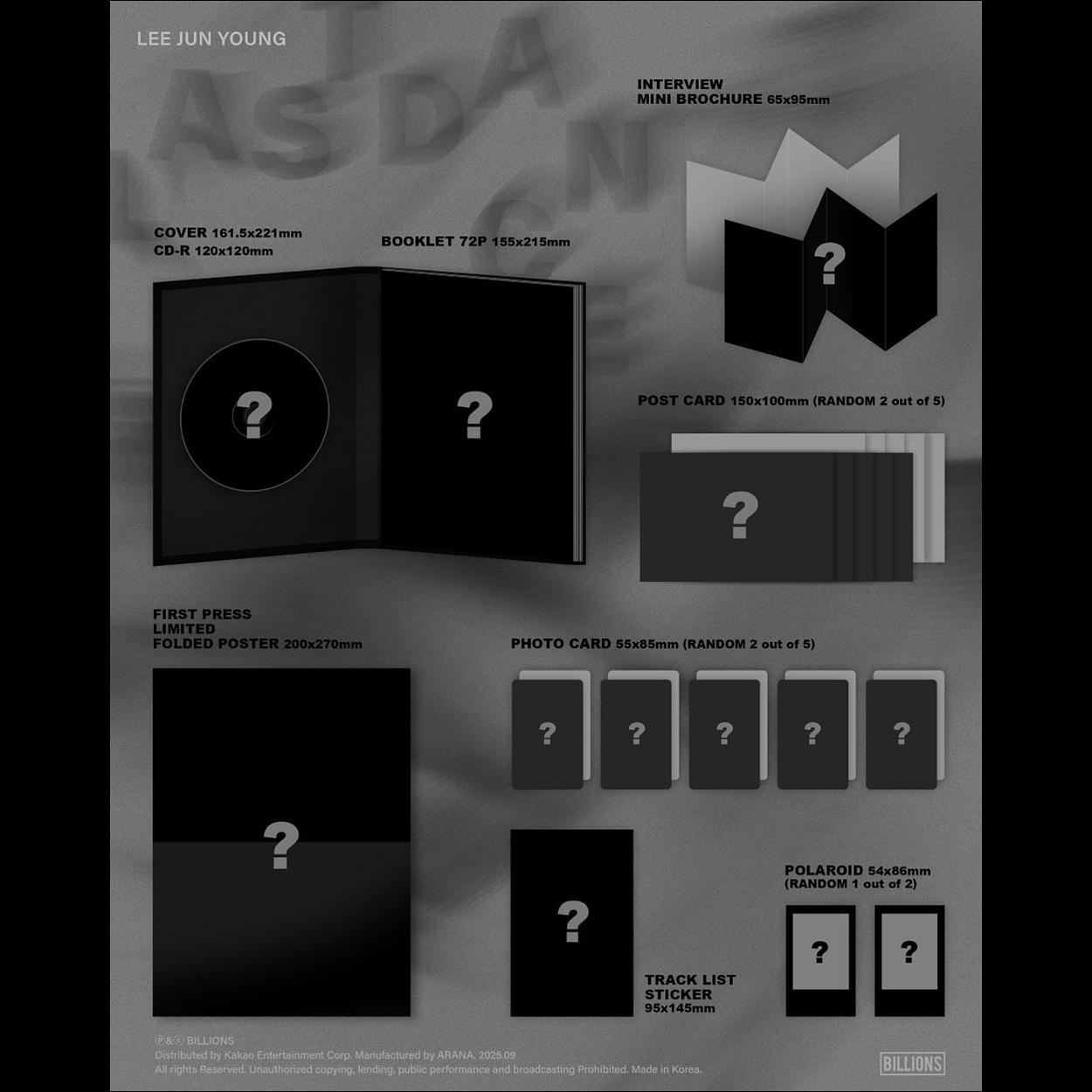 LEE JUN YOUNG (UKISS) - LAST DANCE Album + Free Gift
