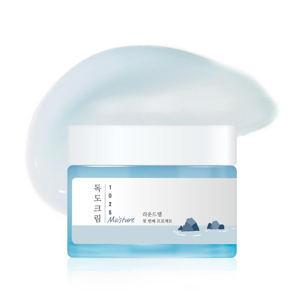 [Round Lab] 1025 Dokdo Cream - 10-Layer Hyaluronic Acid & 5-Cera Barrier Moisturizer, 50ml | Olive's K-beauty