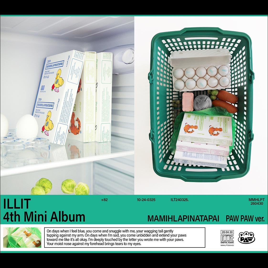 ILLIT [MAMIHLAPINATAPAI] PAW PAW ver. + Free Gift