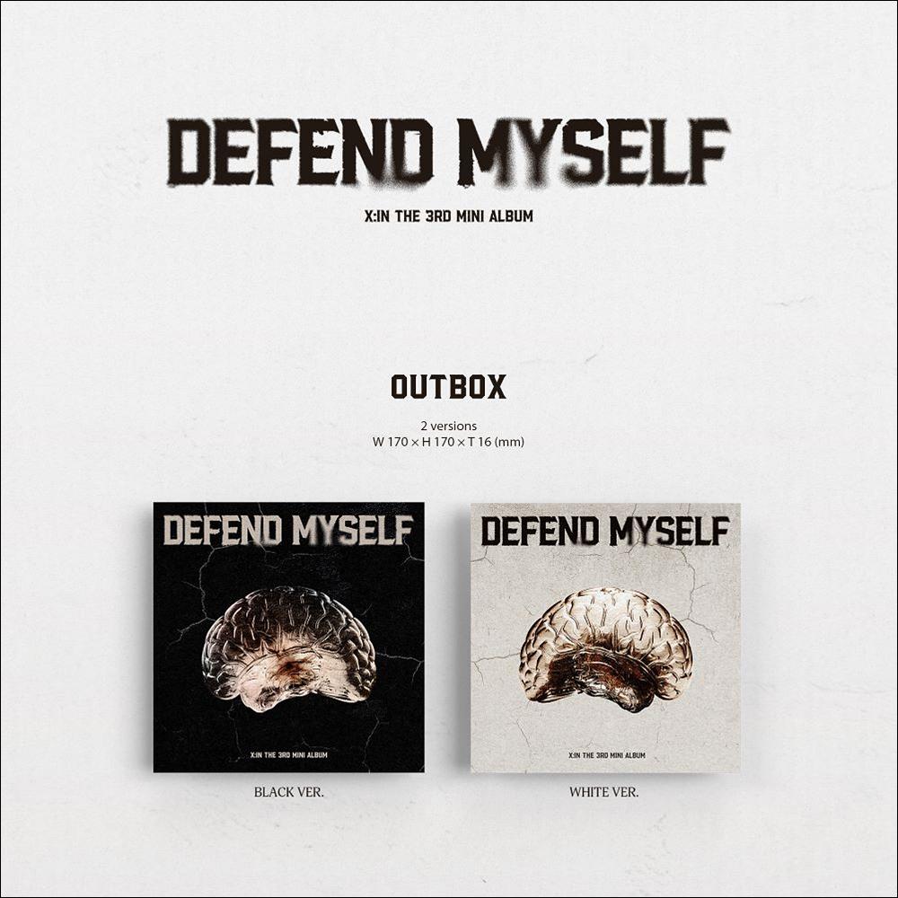 X:IN 3RD MINI ALBUM [Defend Myself] Photobook platform Ver. (BLACK VER., WHITE VER.)
