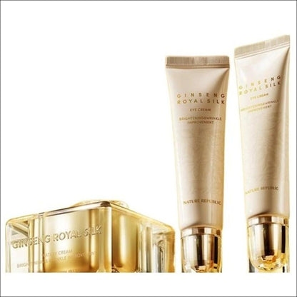 Nature Republic Ginseng Royal Silk Watery Cream & Eye Cream 3-Piece Set (Watery Cream 60ml + Eye Cream 30ml x 2ea)