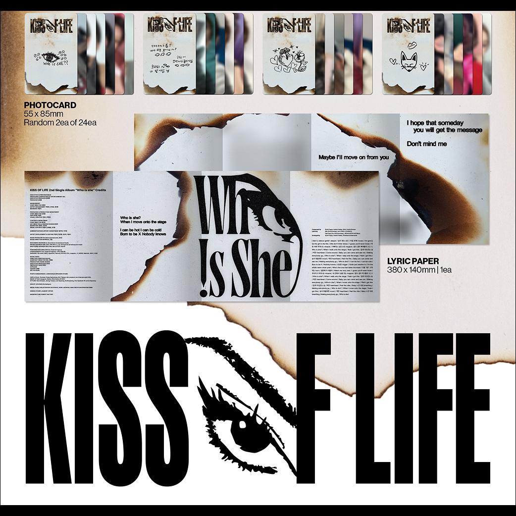 KISS OF LIFE [Who is she] 2nd Single Album (Who Ver.) + Free Gift