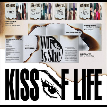 KISS OF LIFE [Who is she] 2nd Single Album (Who Ver.) + Free Gift