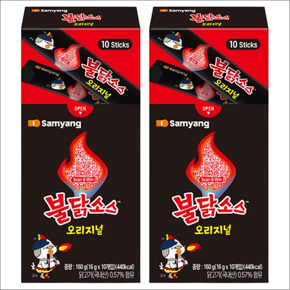 Samyang Buldak Sauce Sticks (Original Spicy) 160g (16g x 10 sticks)