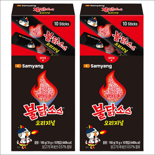 Samyang Buldak Sauce Sticks (Original Spicy) 160g (16g x 10 sticks)