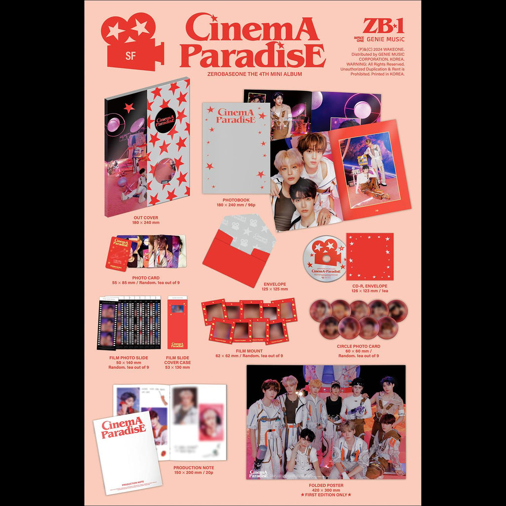 ZEROBASEONE - CINEMA PARADISE / The 4th Mini Album