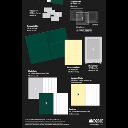 [Pre-order] AND2BLE 2nd Mini Album Sequence 02 Attraction KPOP Album Sealed + Free Gift