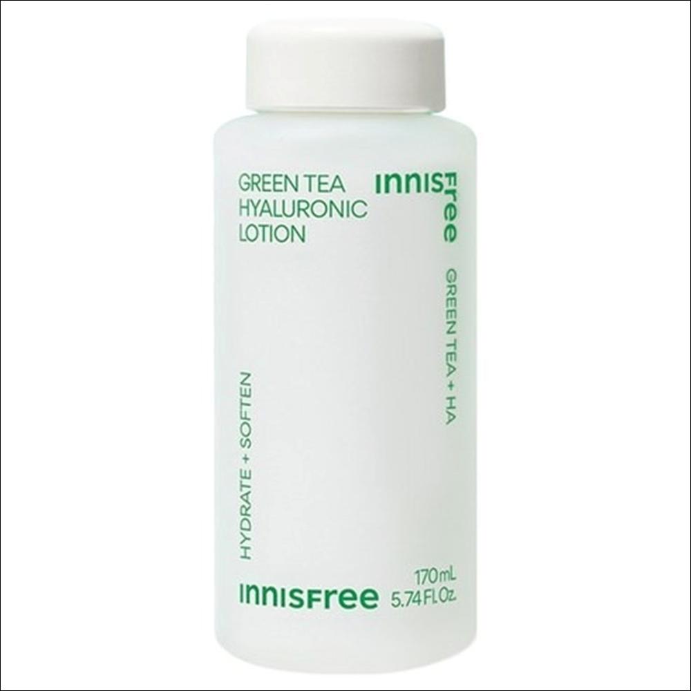 Innisfree Green Tea Hyaluronic Skin Care Set (170ml + 25ml Toner & Lotion)