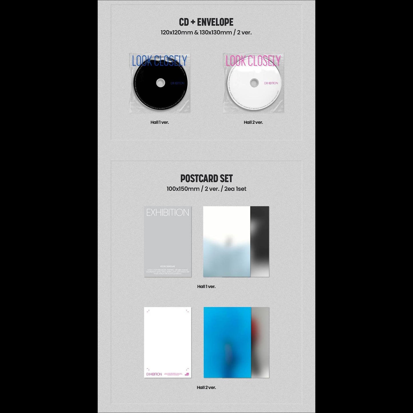YOOK SUNGJAE (BTOB) - EXHIBITION: Look Closely (Hall1 ver. / Hall2 ver.)