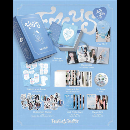 Hearts2Hearts [FOCUS] (Rule Book Ver.) / 1st Mini Album + Free Gift