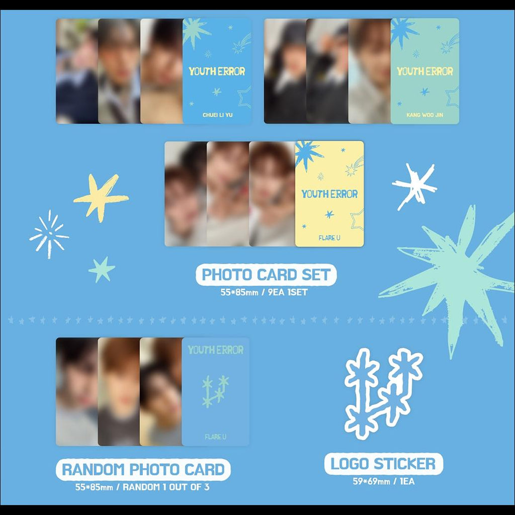 FLARE U [YOUTH ERROR] 1st Mini Album (QR Ver.) + Free Gift