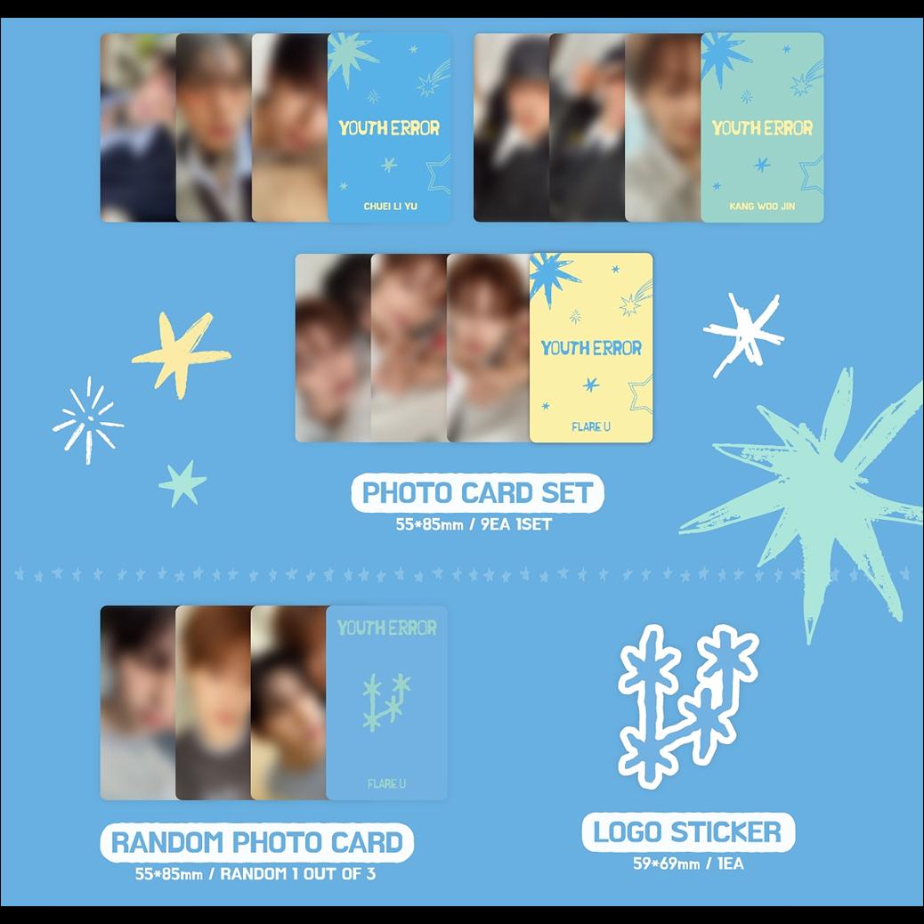 FLARE U [YOUTH ERROR] 1st Mini Album (QR Ver.) + Free Gift