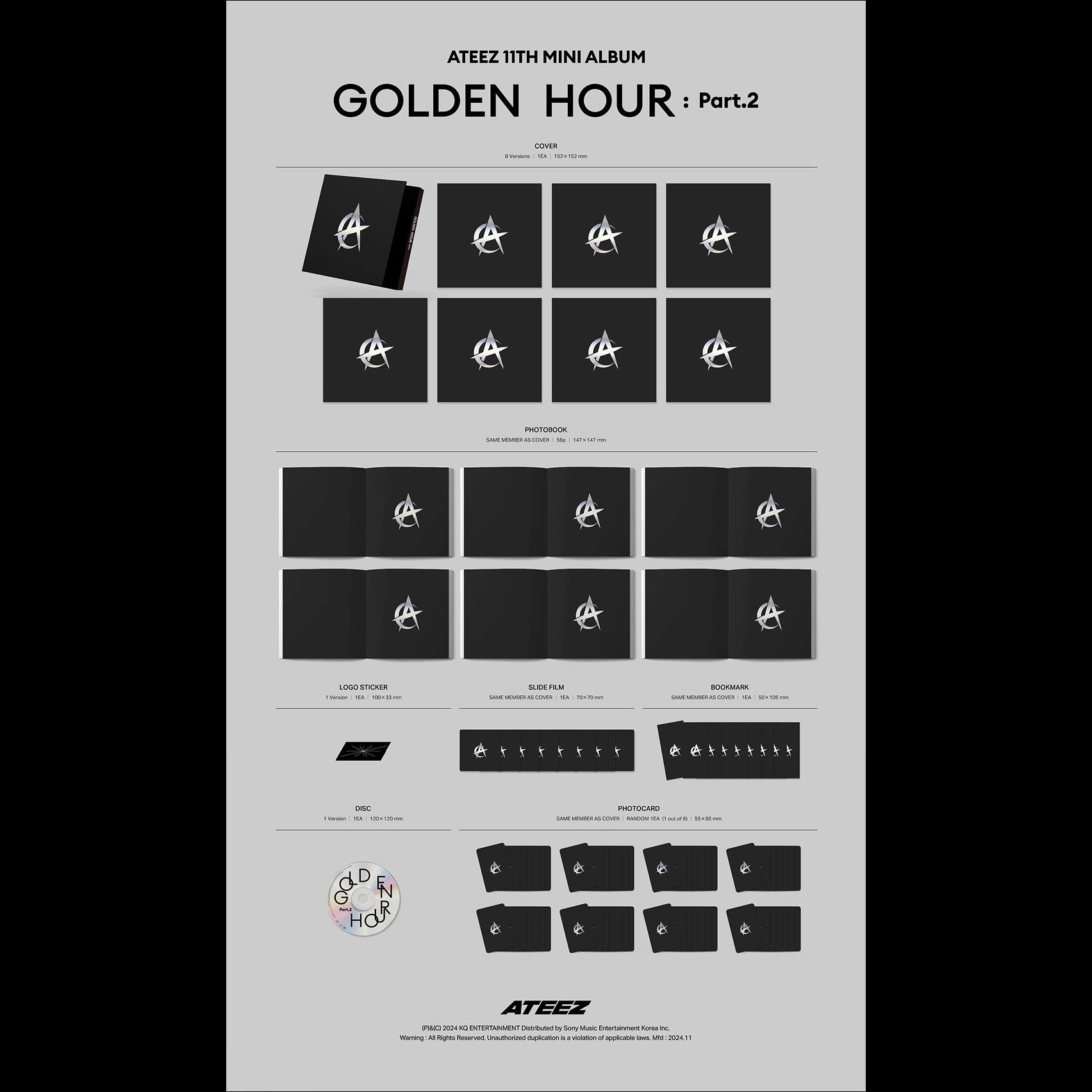 ATEEZ - GOLDEN HOUR : Part.2 (Digipack Ver.)