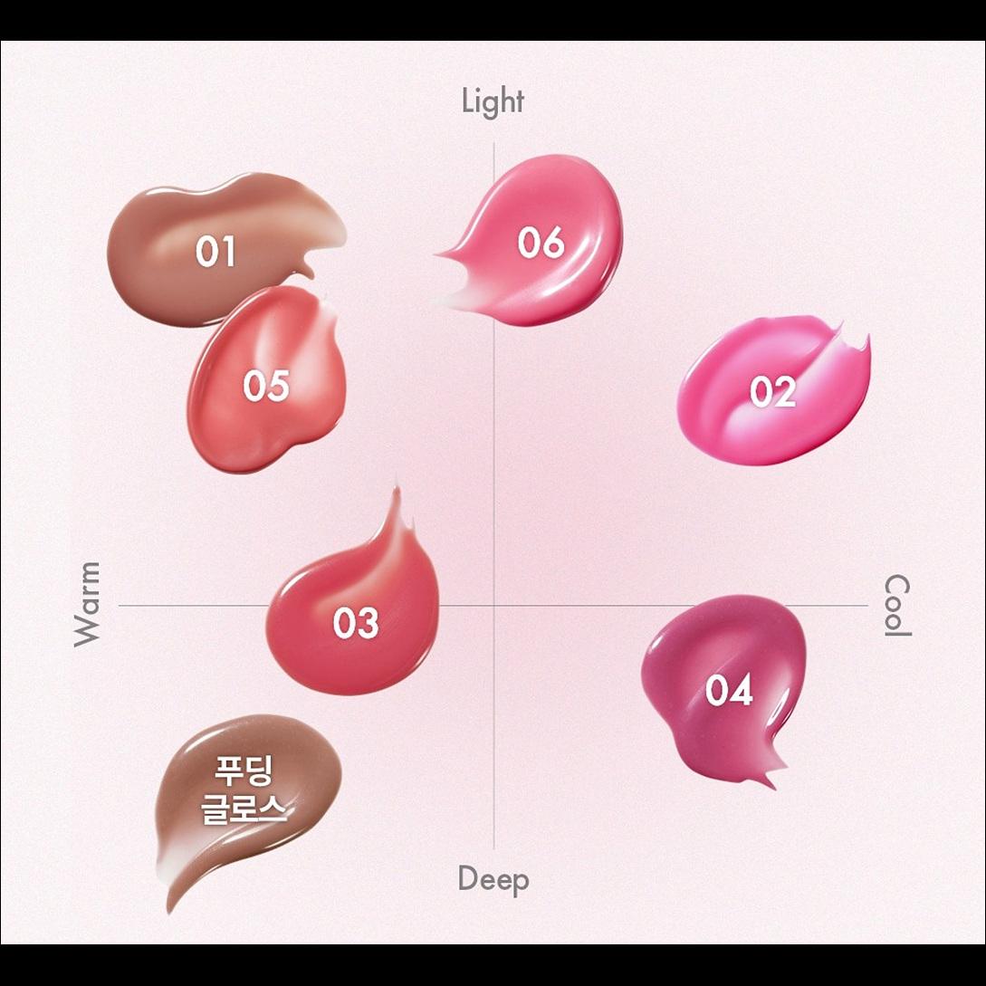 [IVE WONYOUNG Pick] AMUSE Jel-Fit Gloss (3.8g – 1EA / Select 1 of 7 Colors)