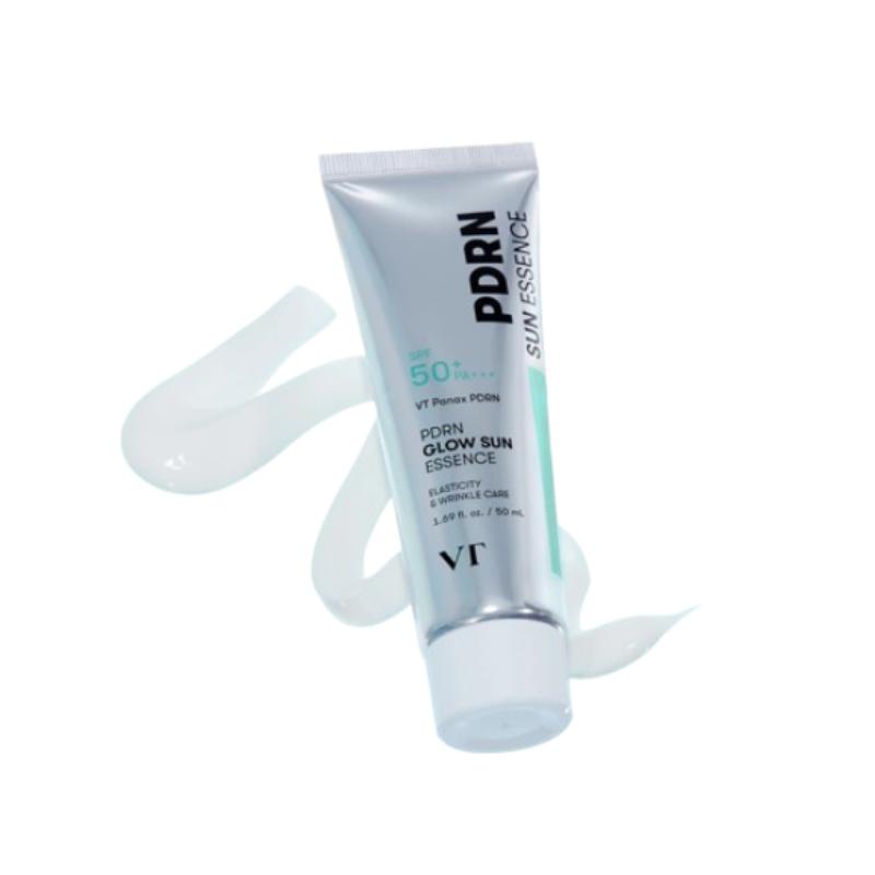 [VT] PDRN Glow Sun Essence 50ml SPF50+ PA+++ | Hydrating Water-Based Sunscreen, K-Beauty