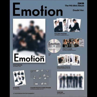 DKB - Emotion The 9th Mini Album (Doubt ver. / Mischief ver.) + Free Gift