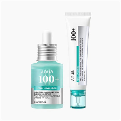 [Anua] PDRN Hyaluronic Acid 100 Wrinkle Care 2-Item Set - Serum 30ml & Cream 60ml, Intensive Anti-Aging & Deep Hydration, K-Beauty Skin Care