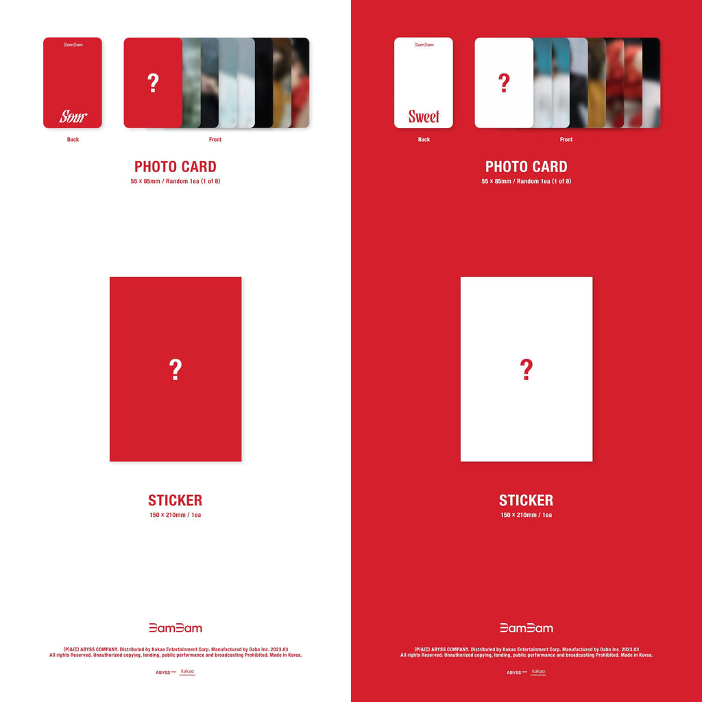 BamBam Sour & Sweet Album