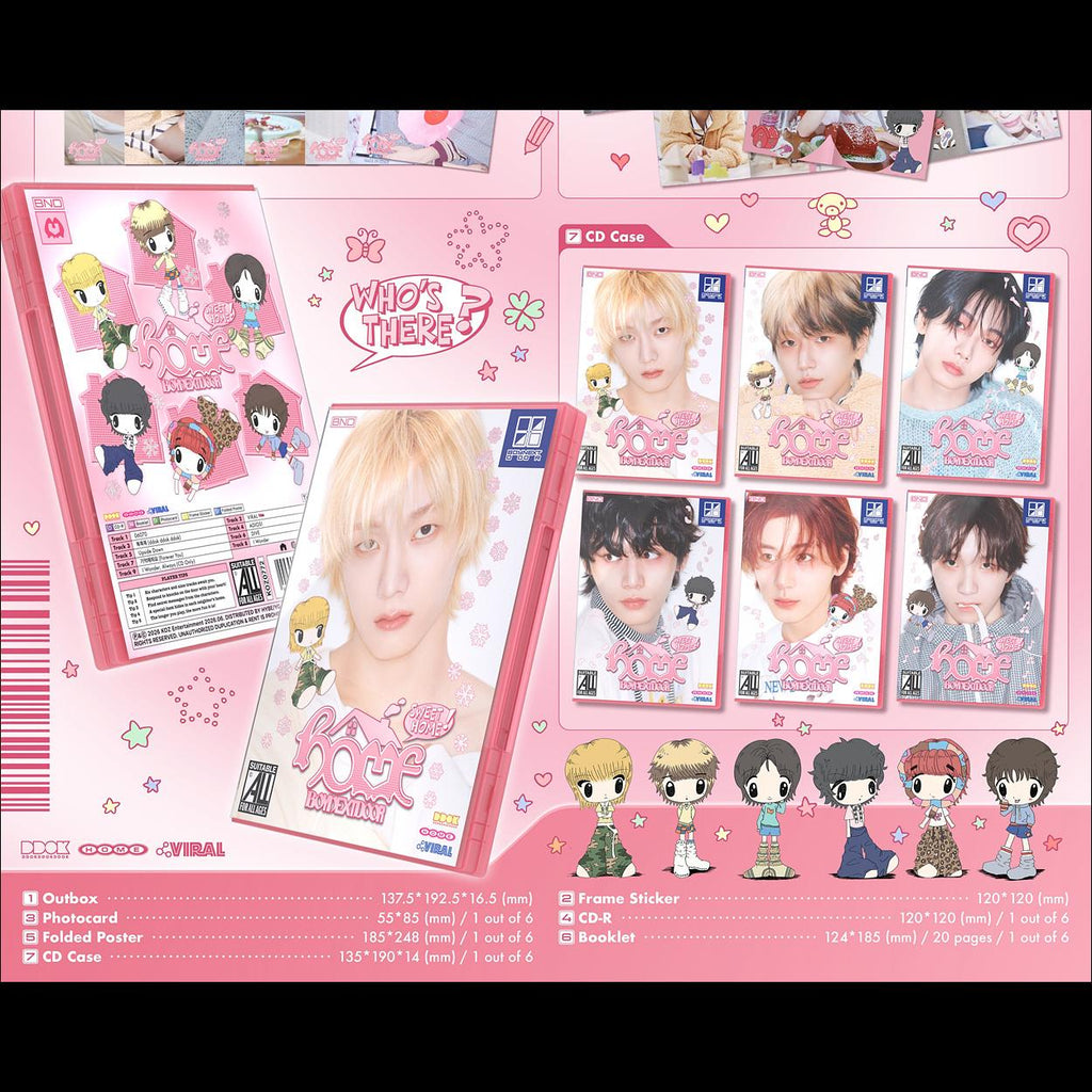 [Pre-order] [SET/SITE POB] BOYNEXTDOOR 1st Studio Album [HOME] (SWEET HOME ver.) + Free Gift