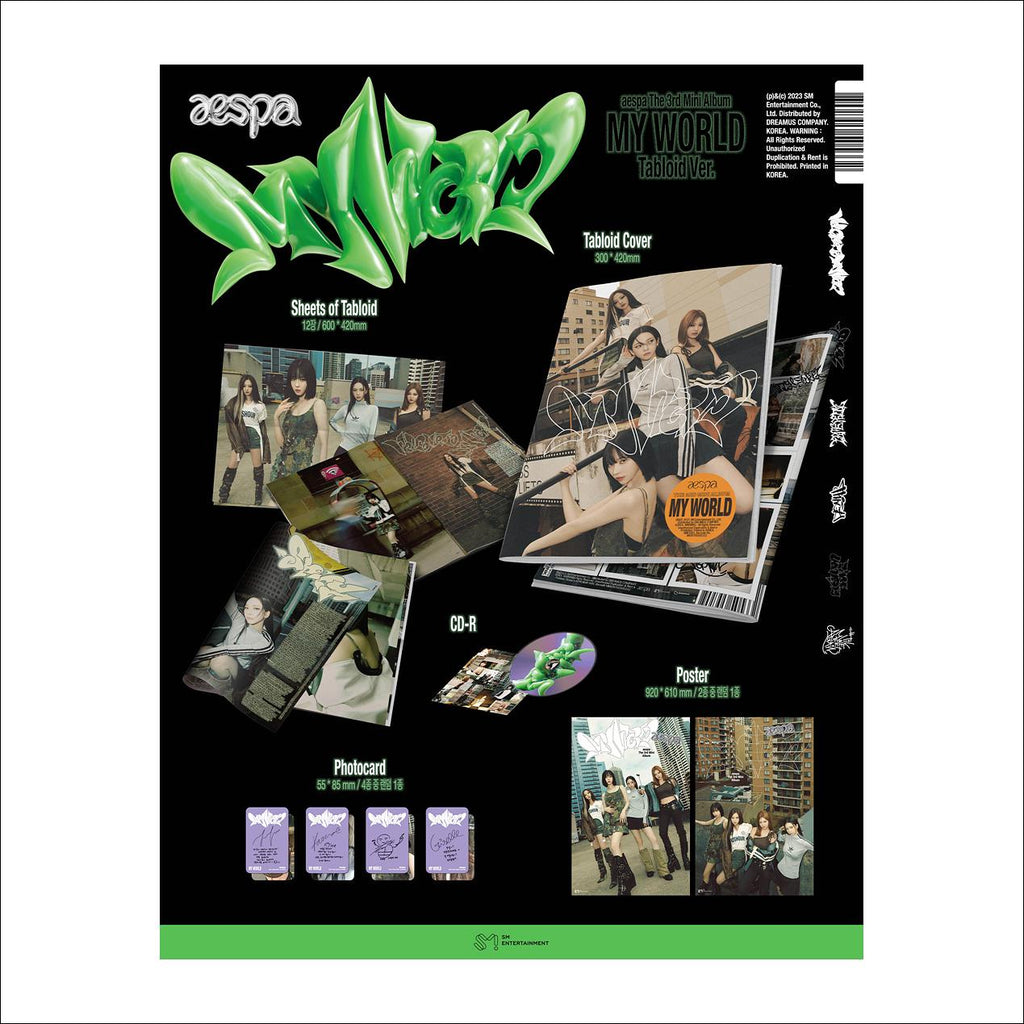 [Tabloid Ver.] aespa MY WORLD 3rd Mini Album