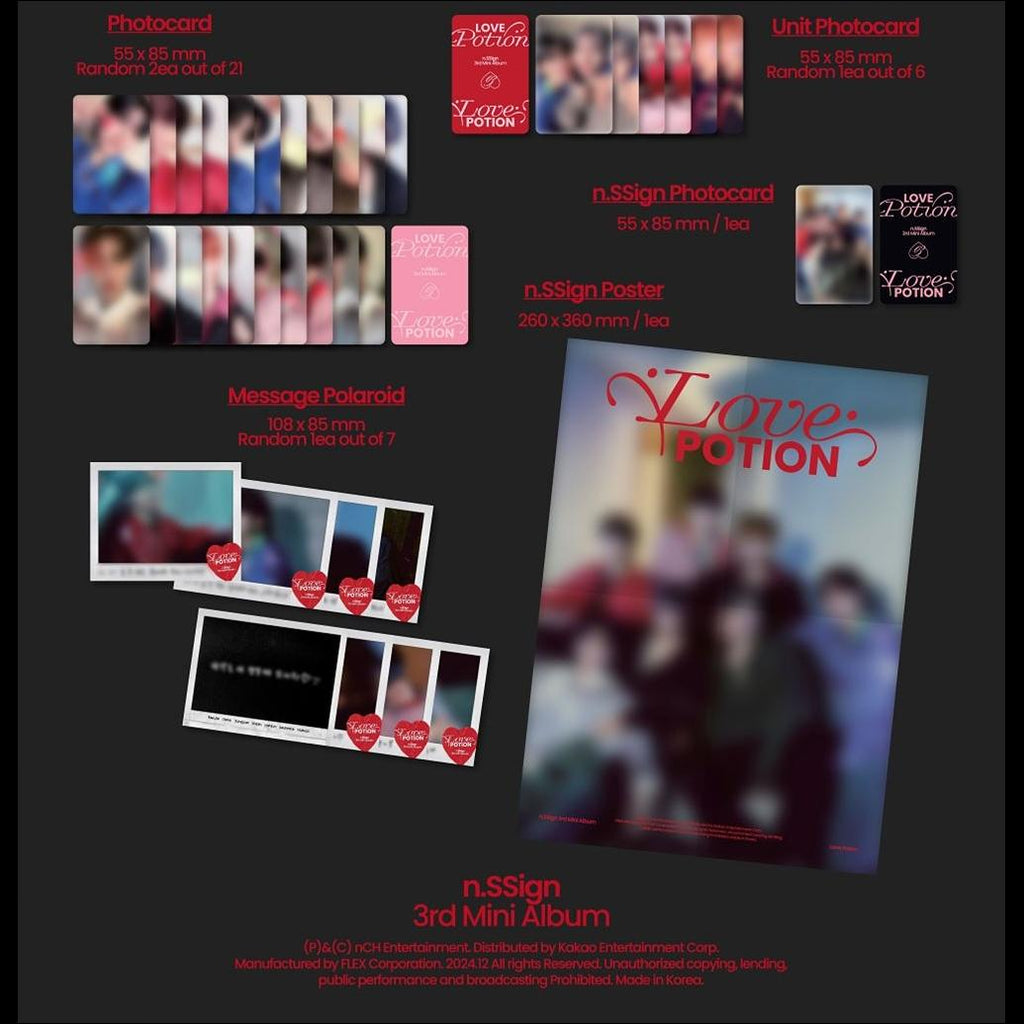 n.SSign - Love Potion 3rd Mini Album (Sweet love / Fatal love ver.)