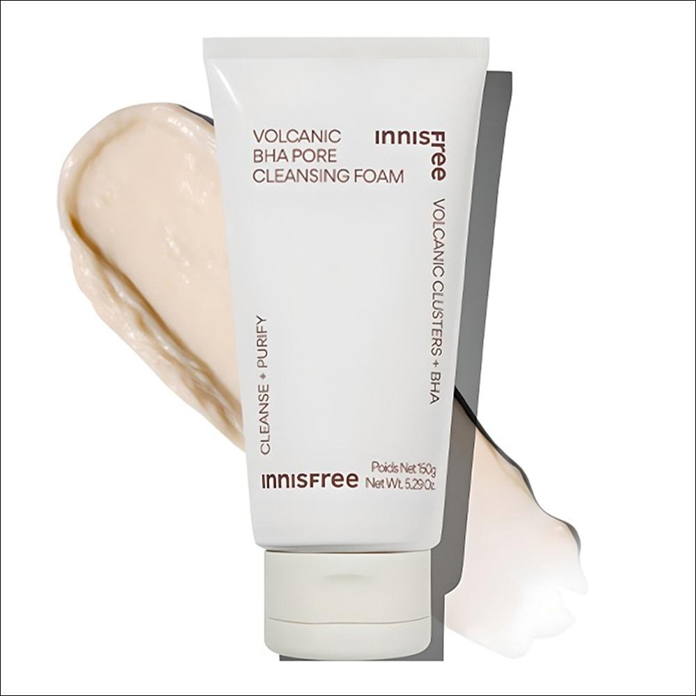 innisfree Volcanic Pore BHA Cleansing Foam (150g – 1 Tube)