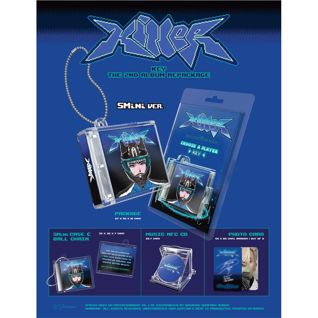 KEY(SHINee) - Killer Repackage Album(QR Ver. / SMini Ver.)