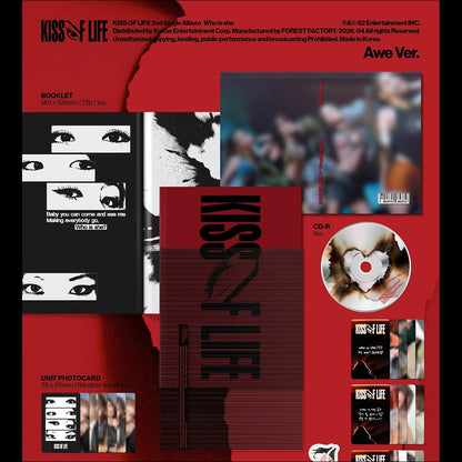 KISS OF LIFE [Who is she] 2nd Single Album (Awe Ver.) + Free Gift