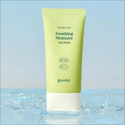 ```json
{
  "product": "[Goodal] Houttuynia Cordata Calming Moisture Sun Cream SPF50+ PA++++ Duo Set - 50ml x 2 (1+1 Pack) | Olive's K-beauty"
}
```