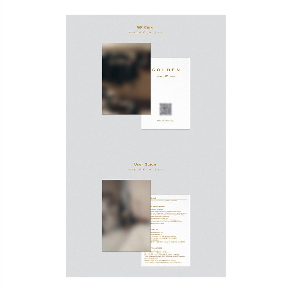 JUNGKOOK(BTS) GOLDEN SET + Weverse Albums Ver.