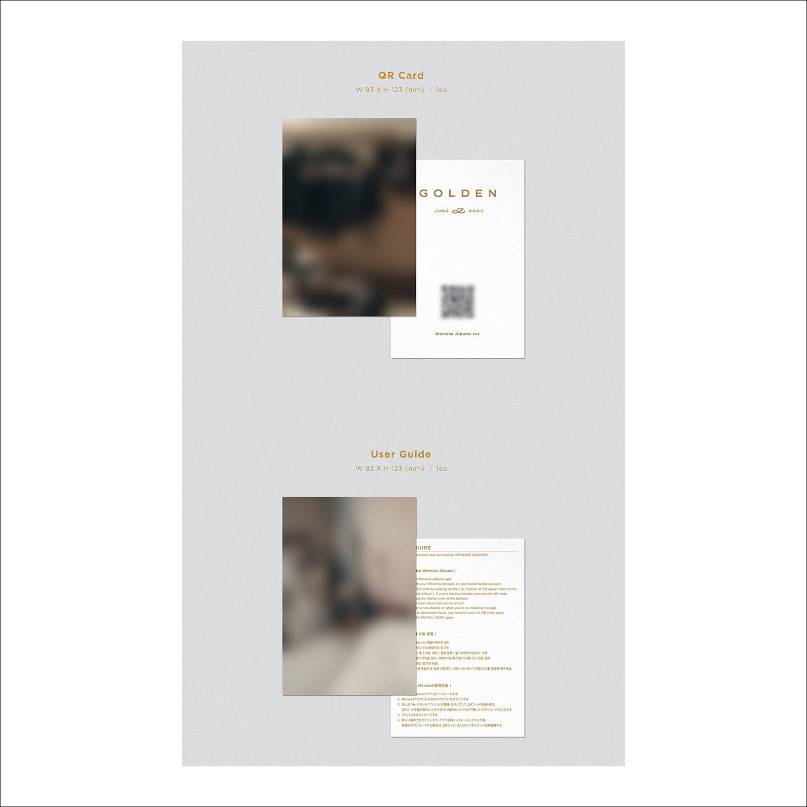 JUNGKOOK(BTS) GOLDEN SET + Weverse Albums Ver.