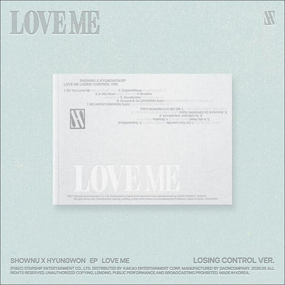 SHOWNU X HYUNGWON (MONSTA X) [LOVE ME] LOSING CONTROL VER. EP Album + Free Gift