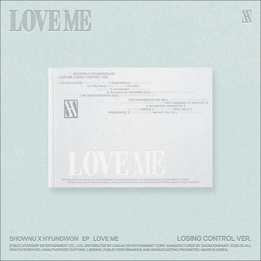 SHOWNU X HYUNGWON (MONSTA X) [LOVE ME] LOSING CONTROL VER. EP Album + Free Gift